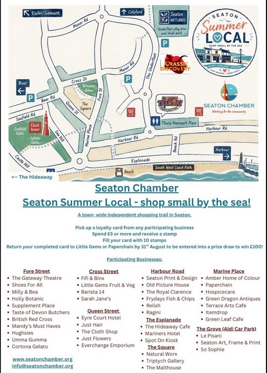 Seaton shops 2026 map
