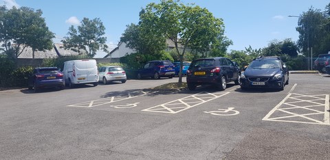 Dolphin Street Car Park Colyton view