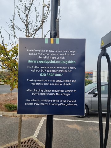 Premier Inn Seaton Car park Car Charging 1